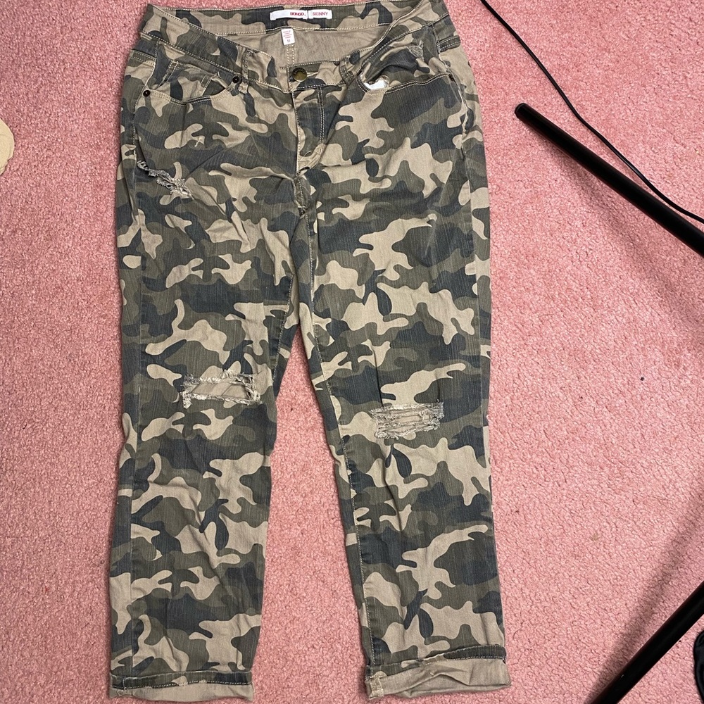 Camo Capri Jeans